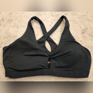 Black Fabletics Sports Bra